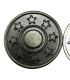 Bouton célibataire de Jeans 20MM - GRIS