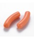 Perles acryliques Tubes - MANDARINE
