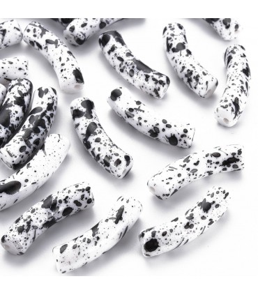 Perles acryliques Tube - BLANC SPRAY