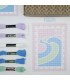 FUKURI : Kit canevas - Timbre VAGUES