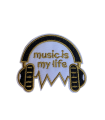 Thermocollant - Casque de Musique « Music is m’y Life »