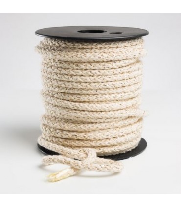Cordon Écru Lurex Doré 6mm
