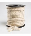 Cordon Écru Lurex Doré 6mm