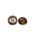 Bouton Sur Pied 18mm Maillons dorés - ÉCAILLE
