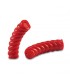 Perles acryliques Tube Torsadée ROUGE