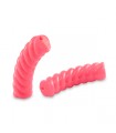 Perles acryliques Tube Torsadée FRAISE