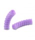 Perles acryliques Tube Torsadé VIOLET