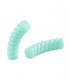 Perles acryliques Tube Torsadée TURQUOISE