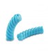Perles acryliques Tube Torsadée BLEU