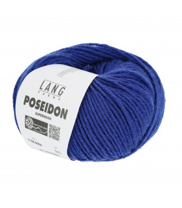 LANG YARNS : Poséidon -0006- BLEU ÉLECTRIQUE