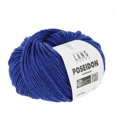 LANG YARNS : Poséidon -0006- BLEU ÉLECTRIQUE