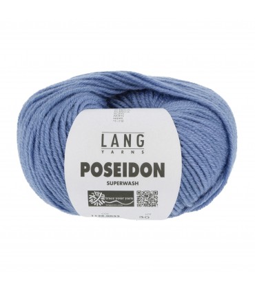 LANG YARNS : Poséidon -0033 - BLEU JEAN