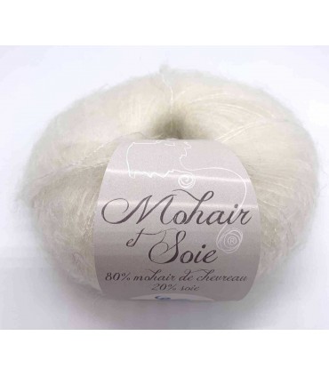 MOHAIR des FERMES de FRANCE ECRU
