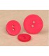 Bouton 2 trous satine - 23mm FUCHSIA