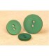 Bouton 2 trous satine - 23mm Vert
