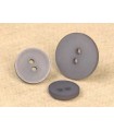 Bouton 2 trous satine  15mm GRIS CENDRE