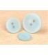 Bouton 2 trous satine -  18mm BLEU CLAIR