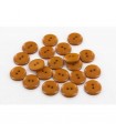 Bouton Couture Polyester Brillant 10mm CAMEL