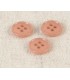 Bouton 4 trous recycle 11mm BEIGE