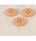 Bouton 4 trous recycle 11mm COGNAC