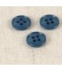 Bouton 4 trous recycle 11mm BLEU ROI