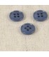 Bouton 4 trous recycle 11mm INDIGO