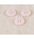 Bouton 4 trous recycle 11mm Rose Layette