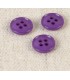 Bouton 4 trous recycle 11mm Violet