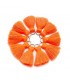 Mini POMPON Gland 2cm ORANGE FLUO