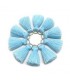 Mini POMPON Gland 2cm BLEU LAYETTE