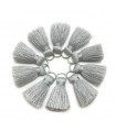 Mini POMPON Gland 2cm GRIS SOURIS