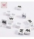 Perles emaillees forme carrees LETTRE M