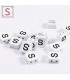 Perles emaillees forme carrees LETTRE S