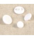 Bouton bonbon sur pied 12mm BLANC
