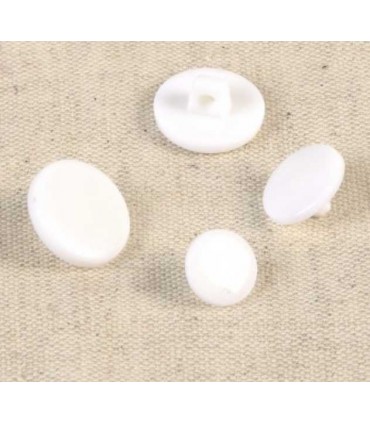 Bouton bonbon sur pied 12mm BLANC