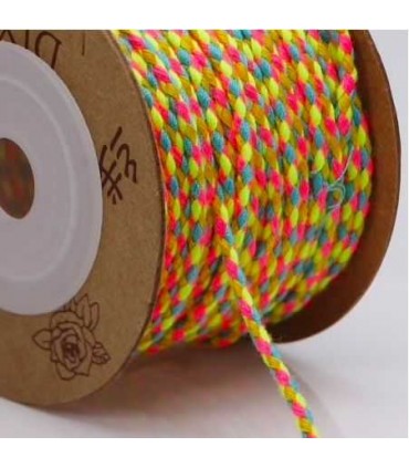 Fil de Coton tresse JAUNE