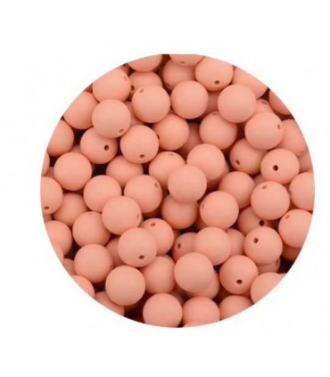 Perles en silicone 12mm Peche