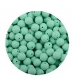 Perles en silicone 12mm Menthe