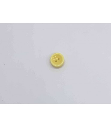 Bouton 2 trous bonbons 12mm JAUNE