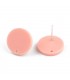 Boucle oreille Ronde 15mm Peche