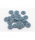 Bouton Couture Polyester Mat 12mm BLEU ORAGE