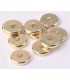 Perle Intercalaire plate 6mm - DORÉ
