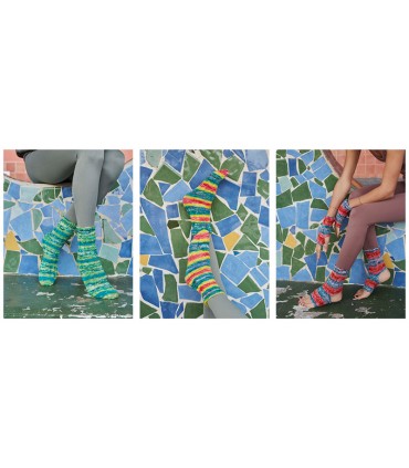 WOOL ADDICT : Move -0001- VERT JAUNE ROUGE