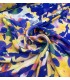 Viscose Pétales Abstrait BLEU KLEIN