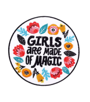 Thermocollant - Rond : Girls Are Made of Magic