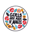 Thermocollant - Rond : Girls Are Made of Magic