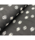 Viscose twill - Noir à pois blanc
