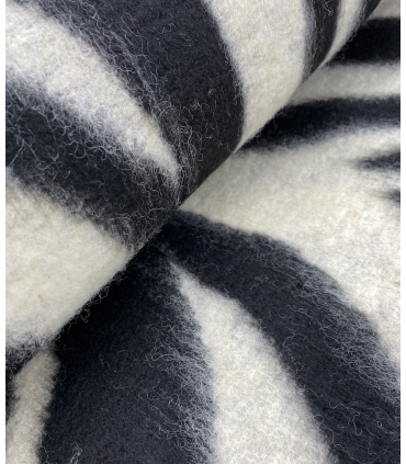 Drap de laine zébré