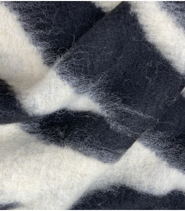 Drap de laine zébré