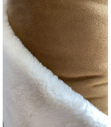 Tissu imitation peau lainé